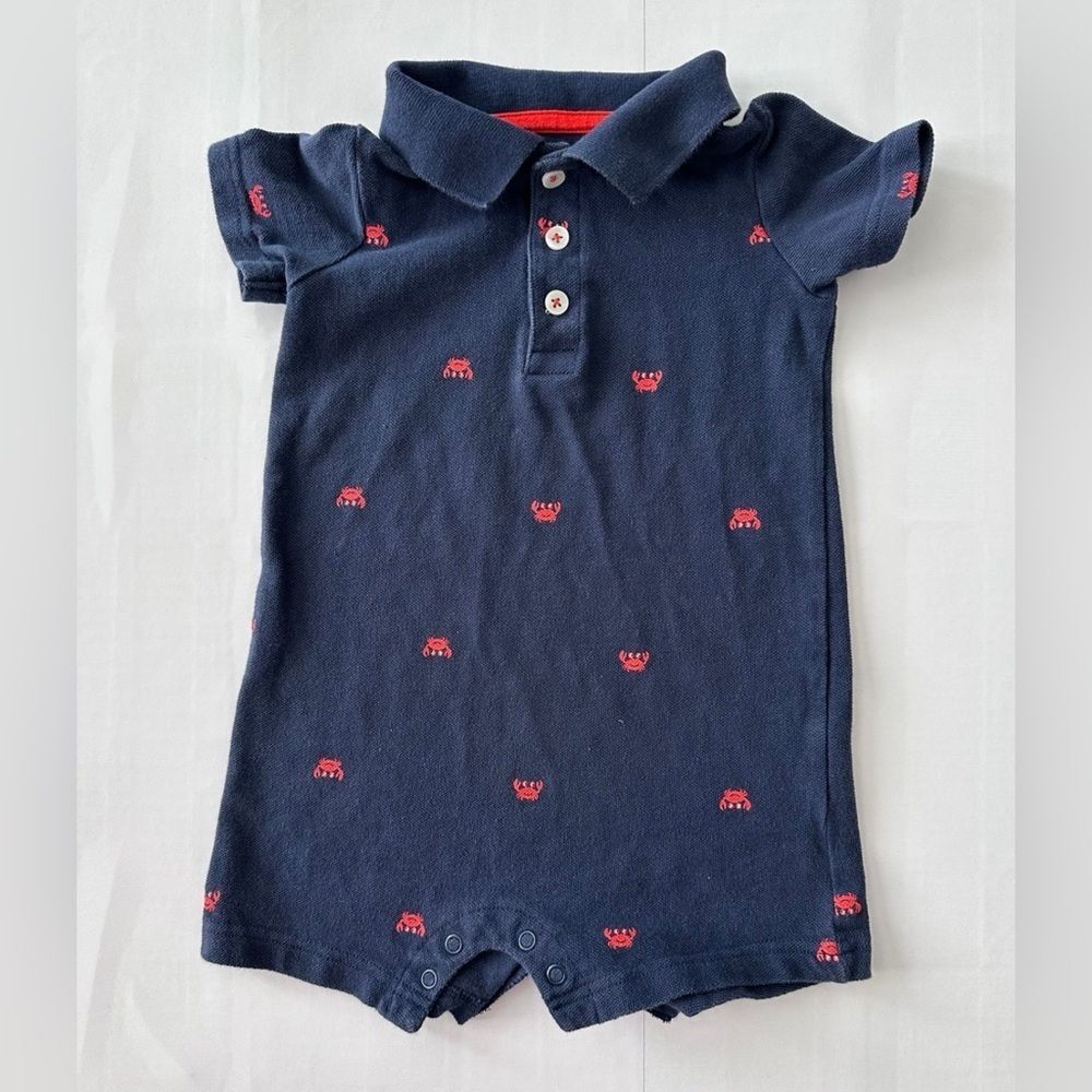 Carter’s Baby Polo Sweater Shorty One-Piece